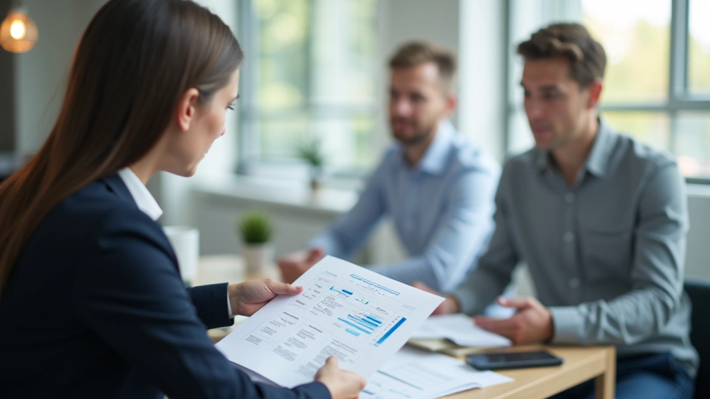 Person präsentiert Finanzanalyse-Ergebnisse an Team